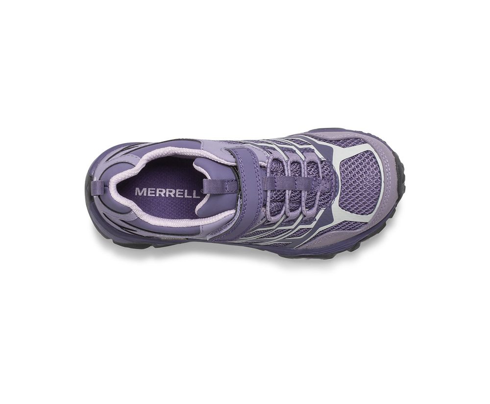 Buty Sportowe Merrell Dziecięce Fioletowe - Moab Fst Niskie A/C Waterproof - 285319-OIT